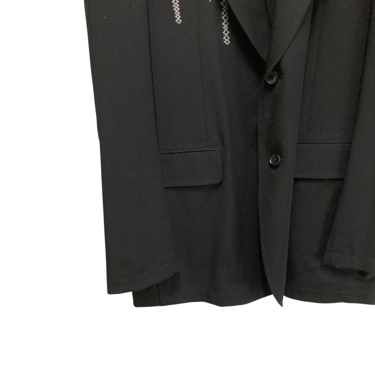 Yohji Yamamoto pour homme 21SSREPLICA 89-90 EMRBOIDERY GABARDINE 2BUTTON SIテーラードジャケットHD-J07-101 古着・中古-4枚目のアイテム画像