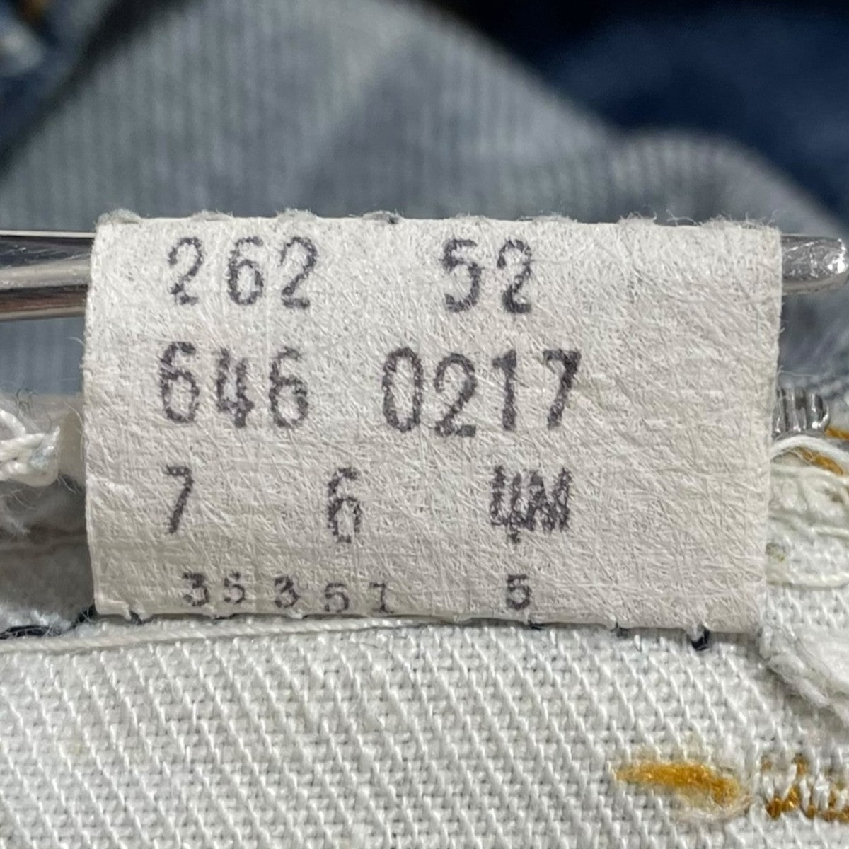 LEVI'S(リーバイス) フレアデニムパンツ ボタン裏4 42TALON オレンジ