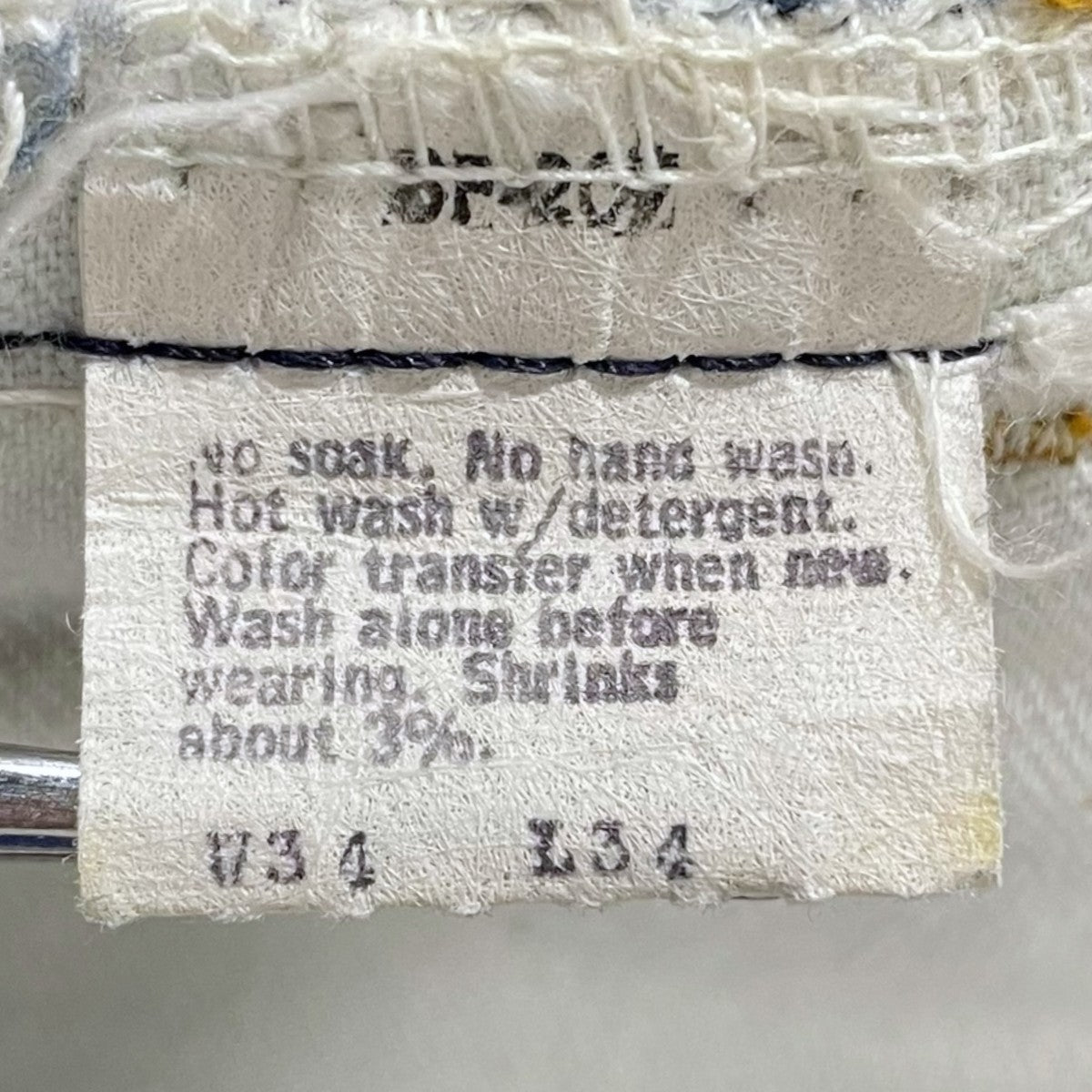 LEVI’S フレアデニムパンツ ボタン裏4 42TALON オレンジタブ 古着・中古-9枚目のアイテム画像