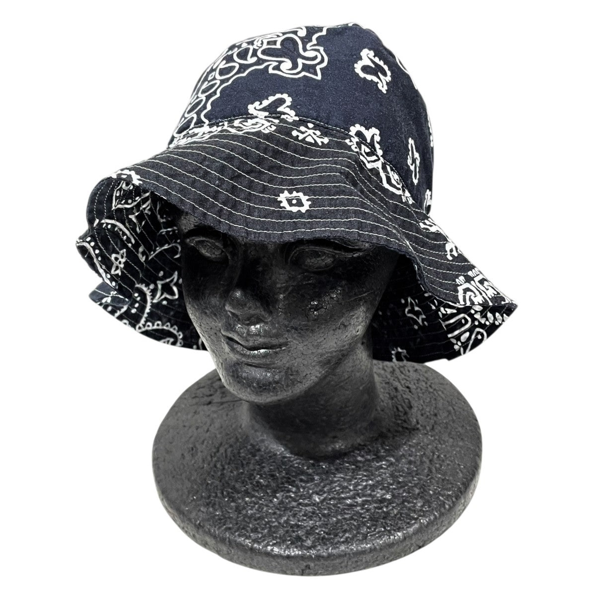 バンダナパッチワークpt バケットHAT（長ツバ） EK-1233XH