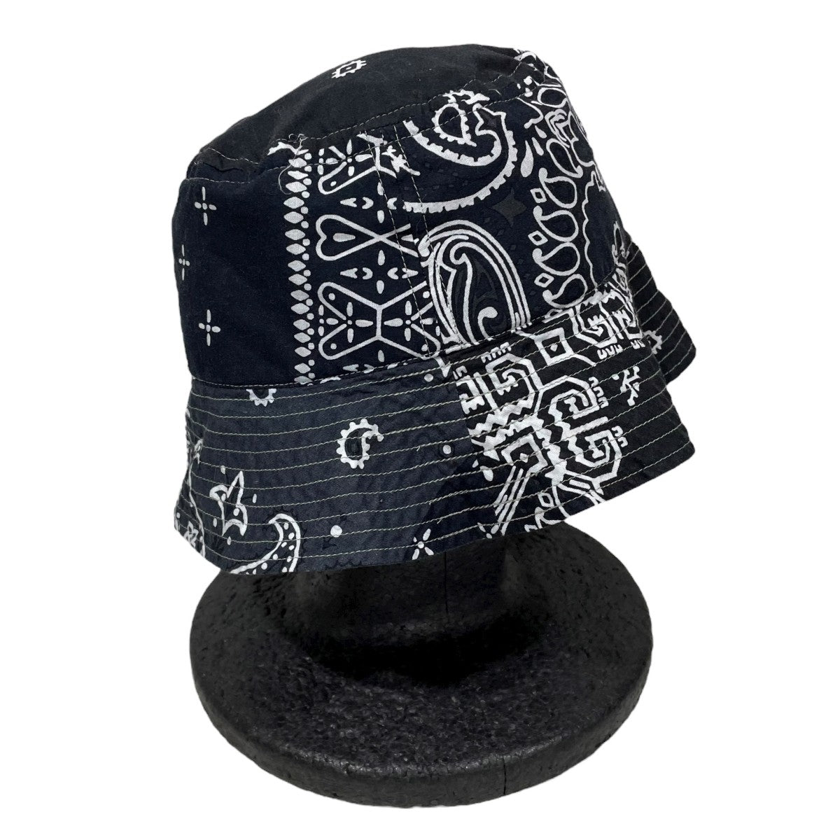 バンダナパッチワークpt バケットHAT（長ツバ） EK-1233XH