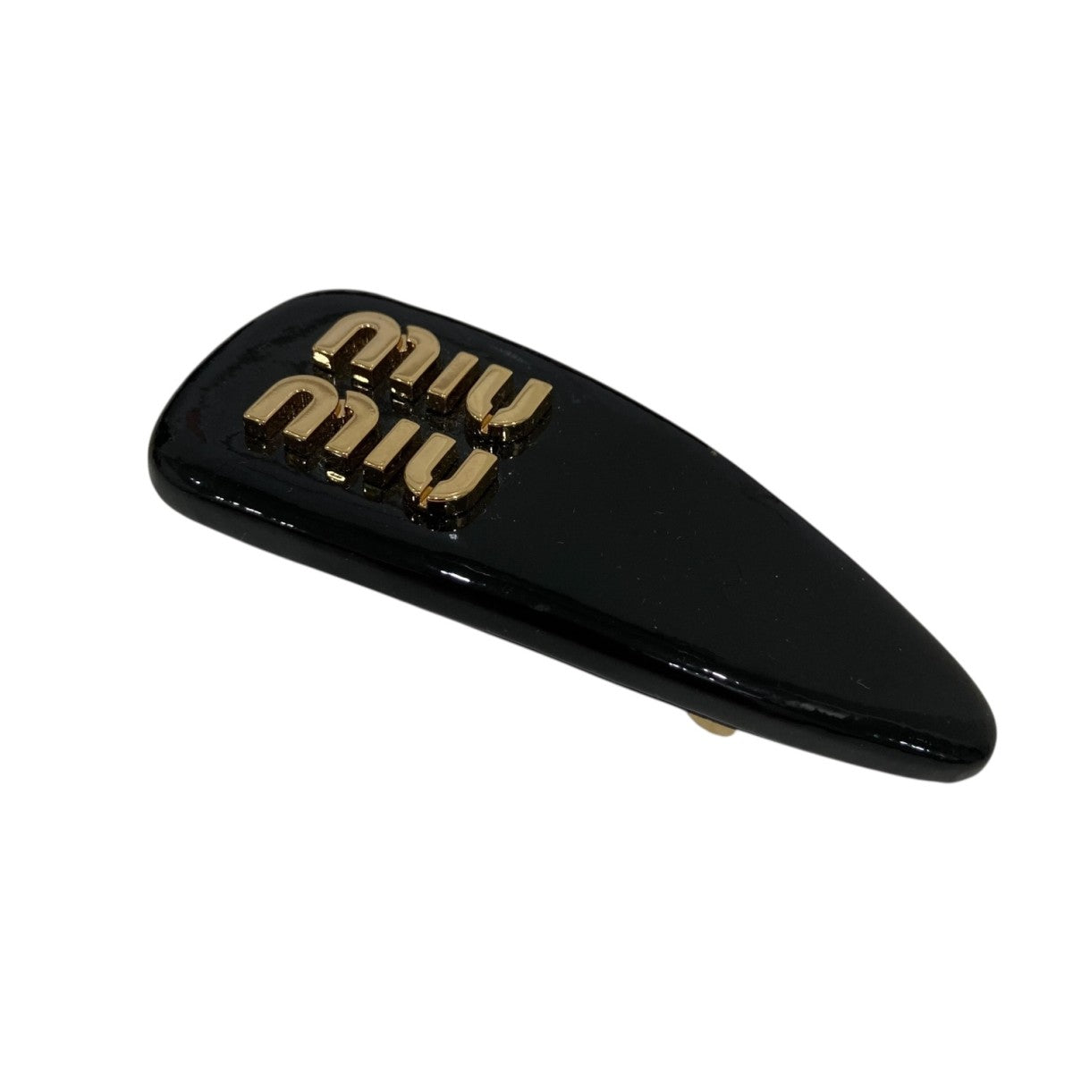 MIU MIU(ミュウミュウ) ロゴ ヘアピン ブラック｜【公式】カインドオル