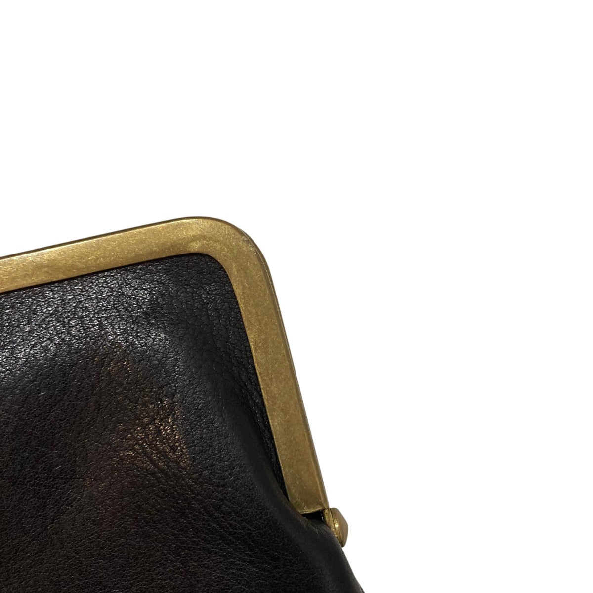 as couture(アズ クチュール) 真鍮口金財布 Middle小銭入れ ブラック