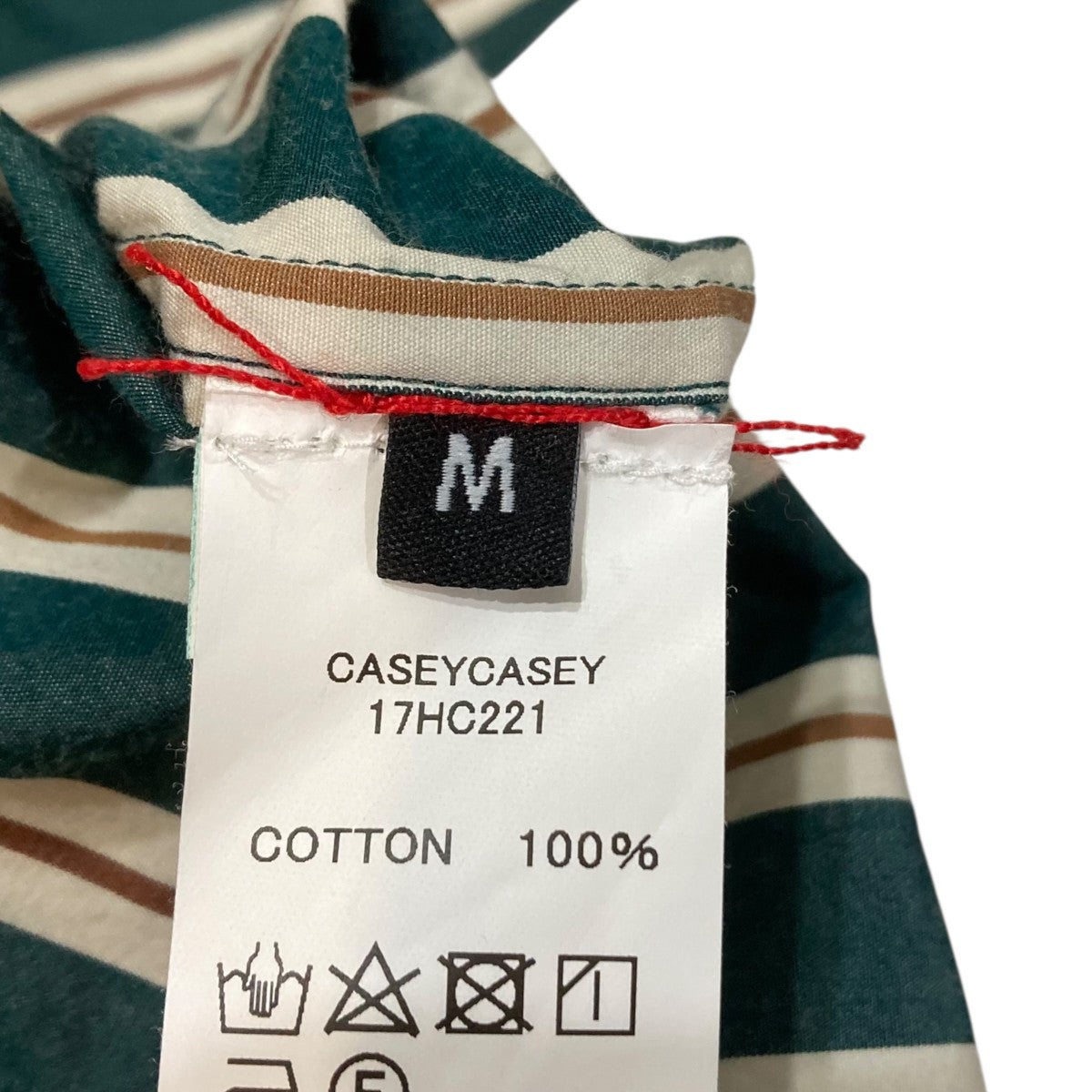 CASEY CASEY(ケイシーケイシー) ストライプ長袖シャツ17HC221 17HC221