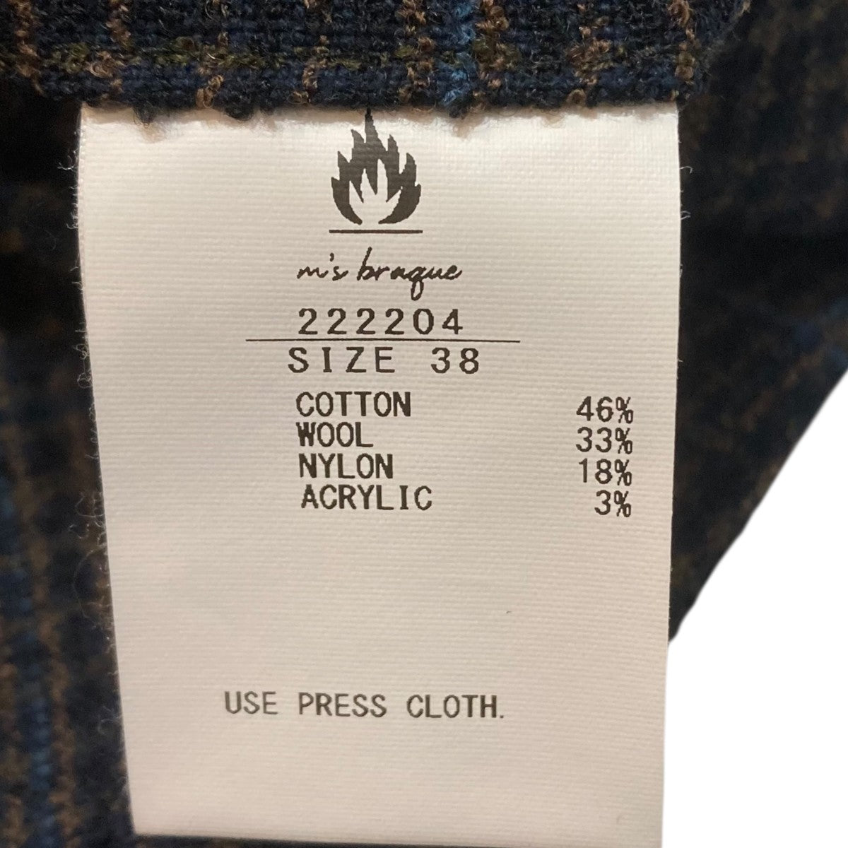 チェックパンツ 222204