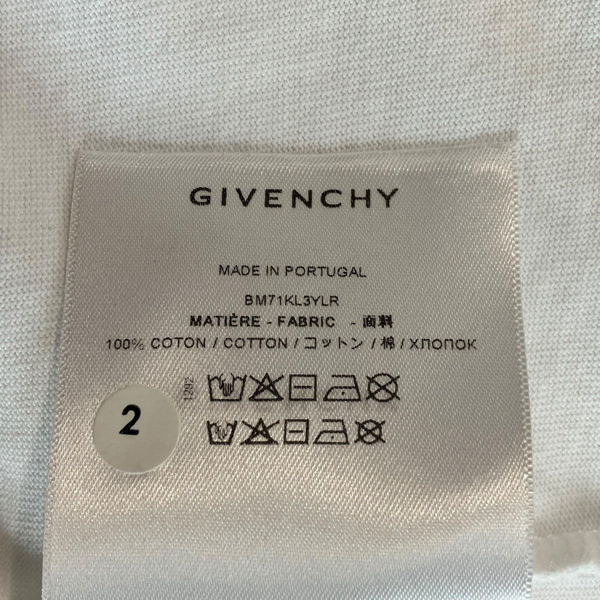 GIVENCHY TシャツBM71KL3YLR 古着・中古-6枚目のアイテム画像