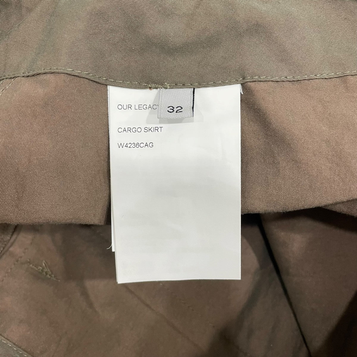 OUR LEGACY ミニスカートW4236CAG 古着・中古-6枚目のアイテム画像