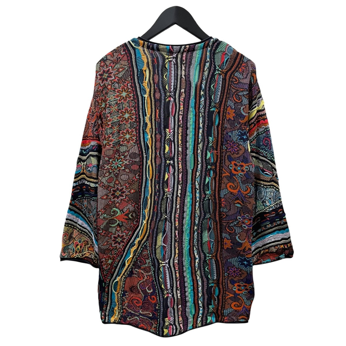 COOGI クージー カーディガン M Coogi(クージー) 総柄シルクニットカーディガン 3D Knit Cardigan