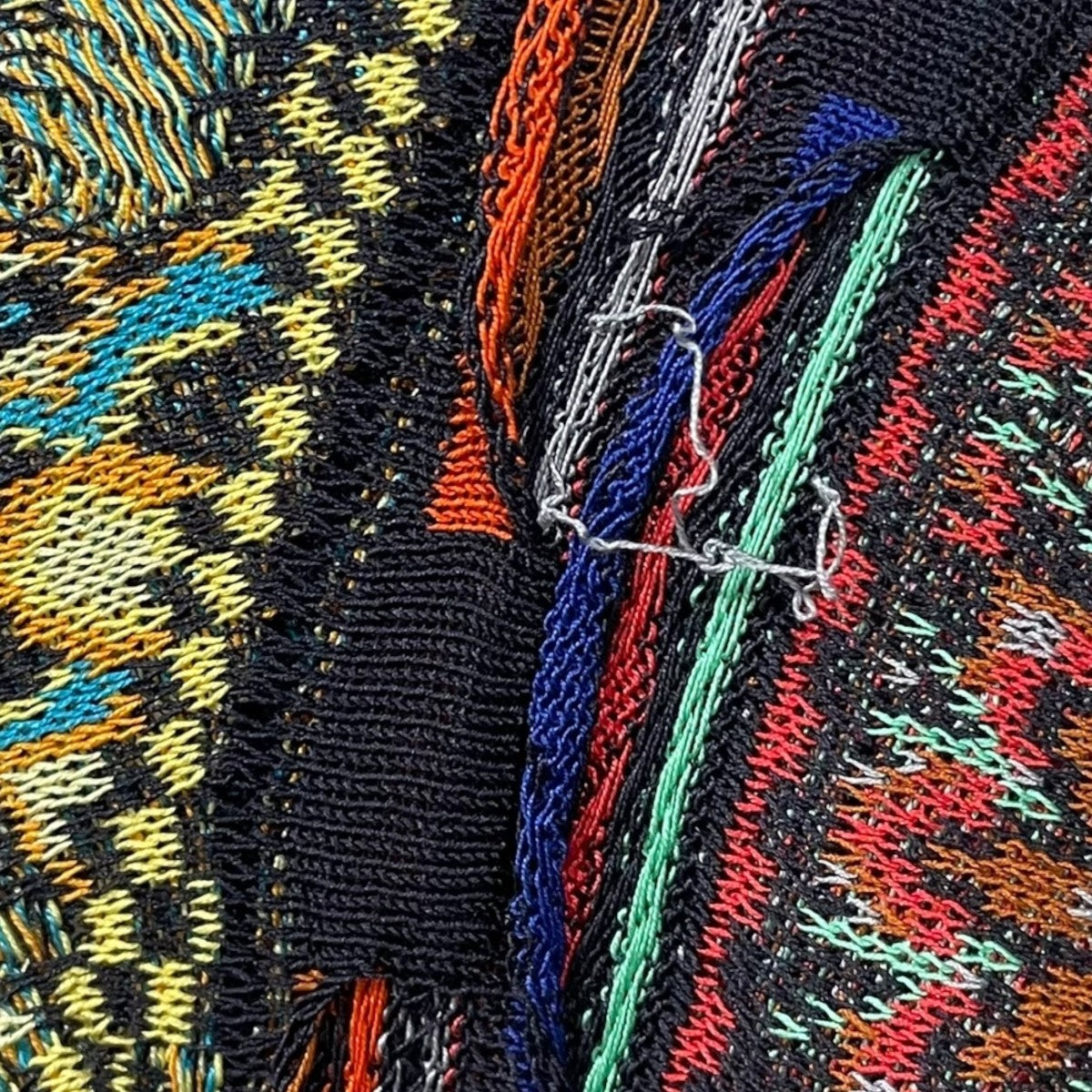 総柄シルクニットカーディガン 3D Knit Cardigan