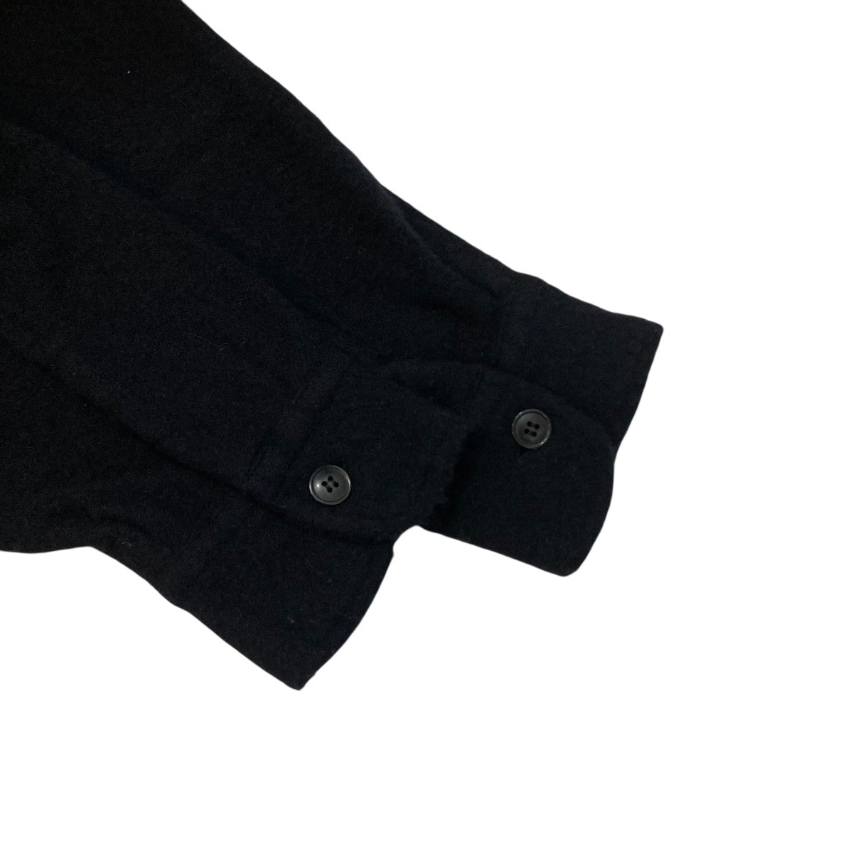 縮絨ウールハーフジップニットシャツ  Y03-02010