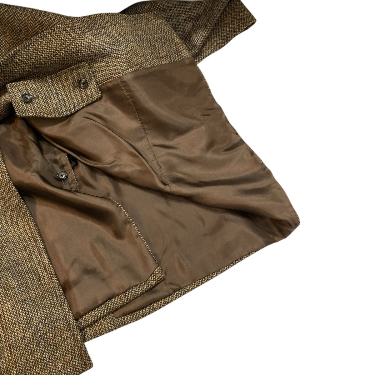 CARUSO×District UNITED ARROWS ヘリンボーン ラグランバルカラー