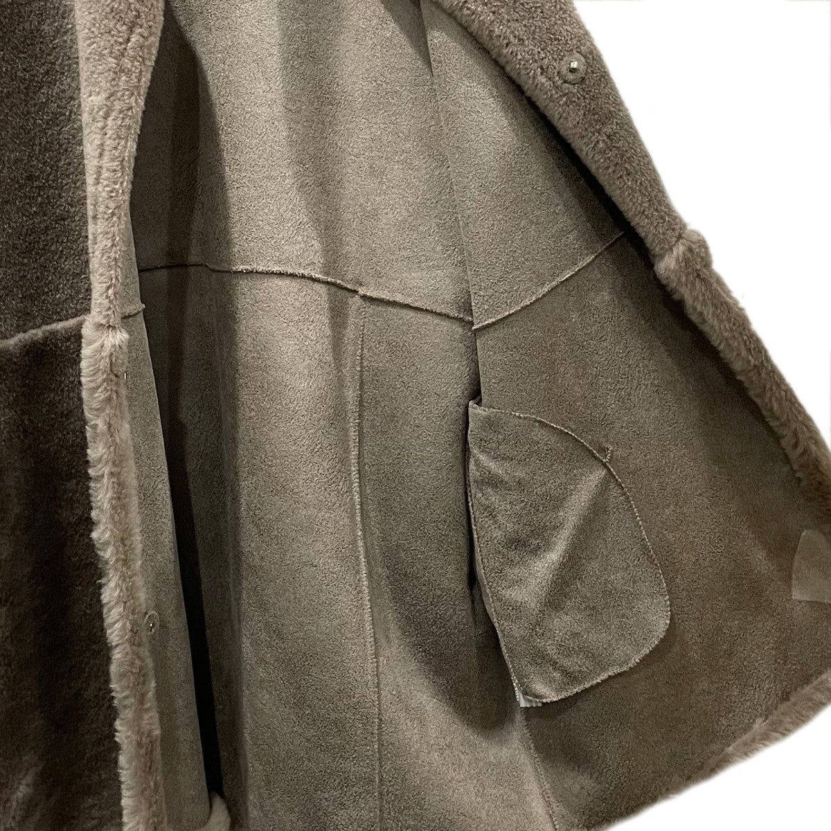 ノーカラーボアジャケット 4210400414