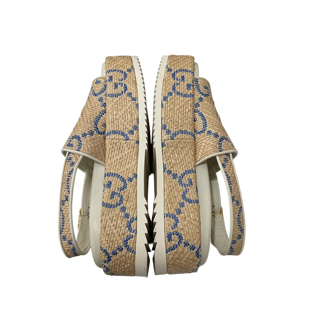 GUCCI GGプラットフォームラフィアサンダル695078 古着・中古-5枚目のアイテム画像