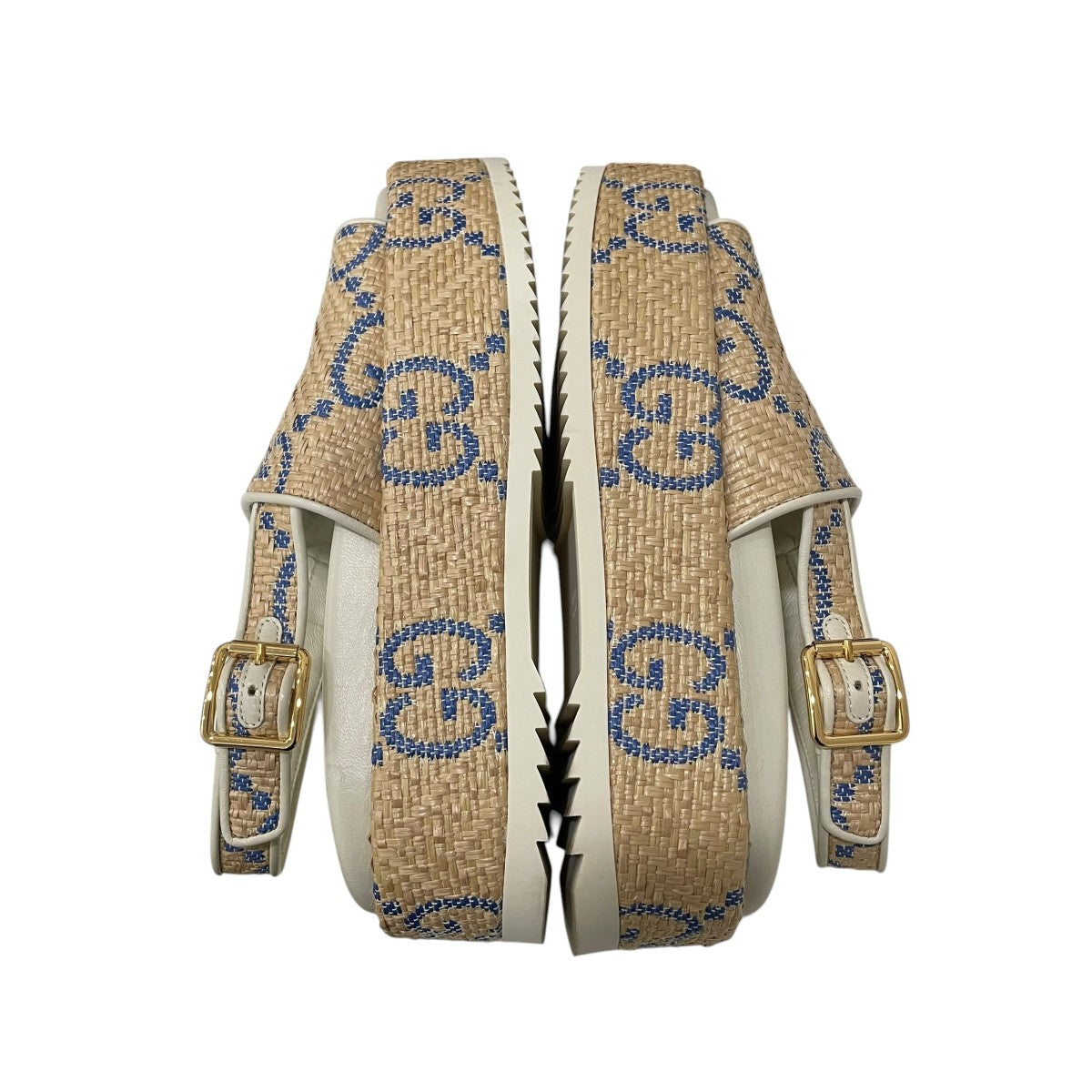 GUCCI GGプラットフォームラフィアサンダル695078 古着・中古-6枚目のアイテム画像