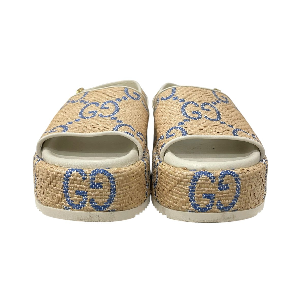 GUCCI GGプラットフォームラフィアサンダル695078 古着・中古-8枚目のアイテム画像