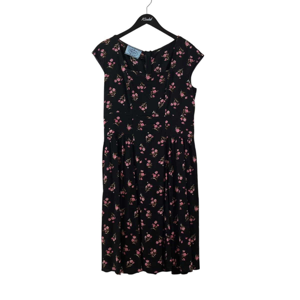 PRADA 花柄ノースリーブワンピースP391U 古着・中古-1枚目のアイテム画像