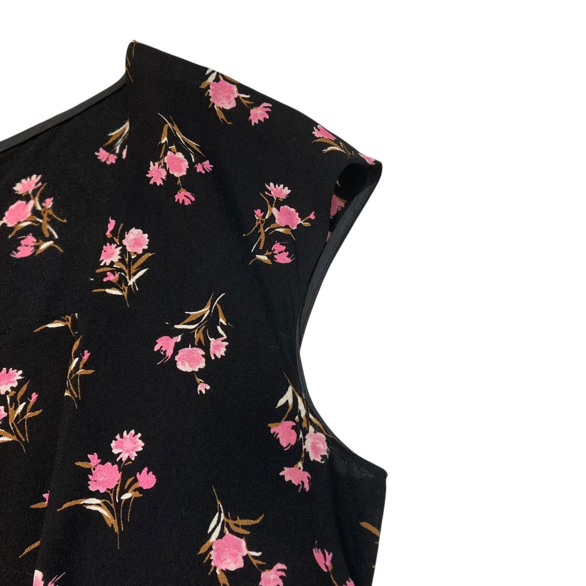 PRADA 花柄ノースリーブワンピースP391U 古着・中古-4枚目のアイテム画像