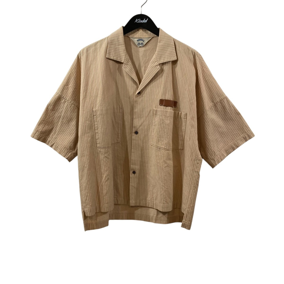 SUNSEA BUENA VISTA STRIPE SHIRT半袖シャツ19S24 古着・中古-1枚目のアイテム画像