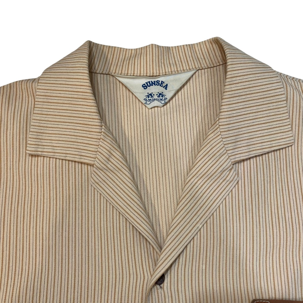 SUNSEA BUENA VISTA STRIPE SHIRT半袖シャツ19S24 古着・中古-3枚目のアイテム画像