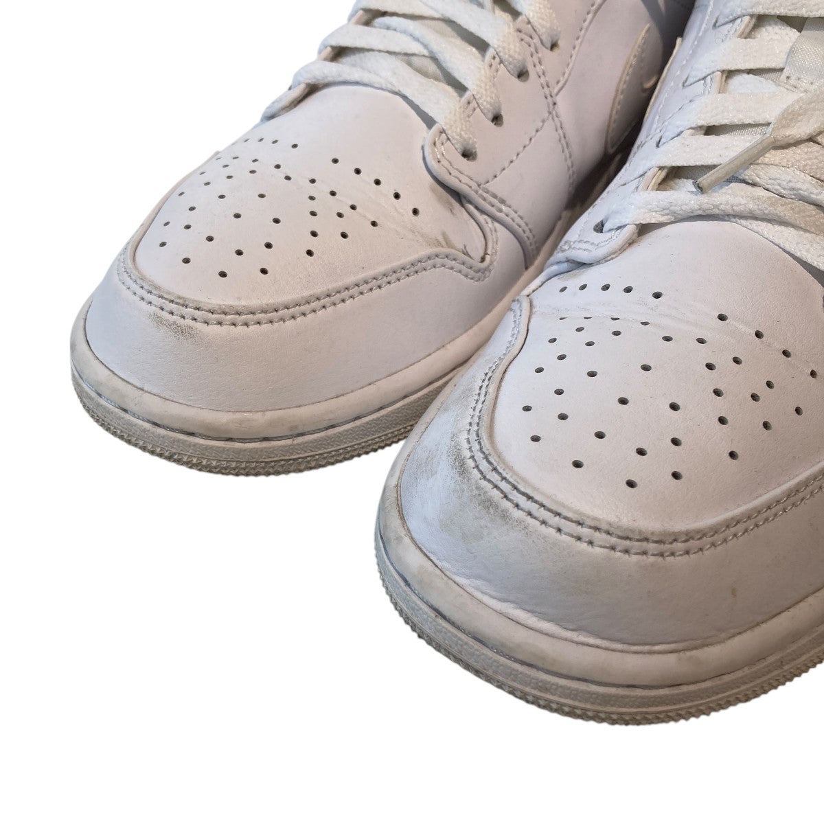 Air Jordan 1 Low Triple Whiteハイカットスニーカー553558-136