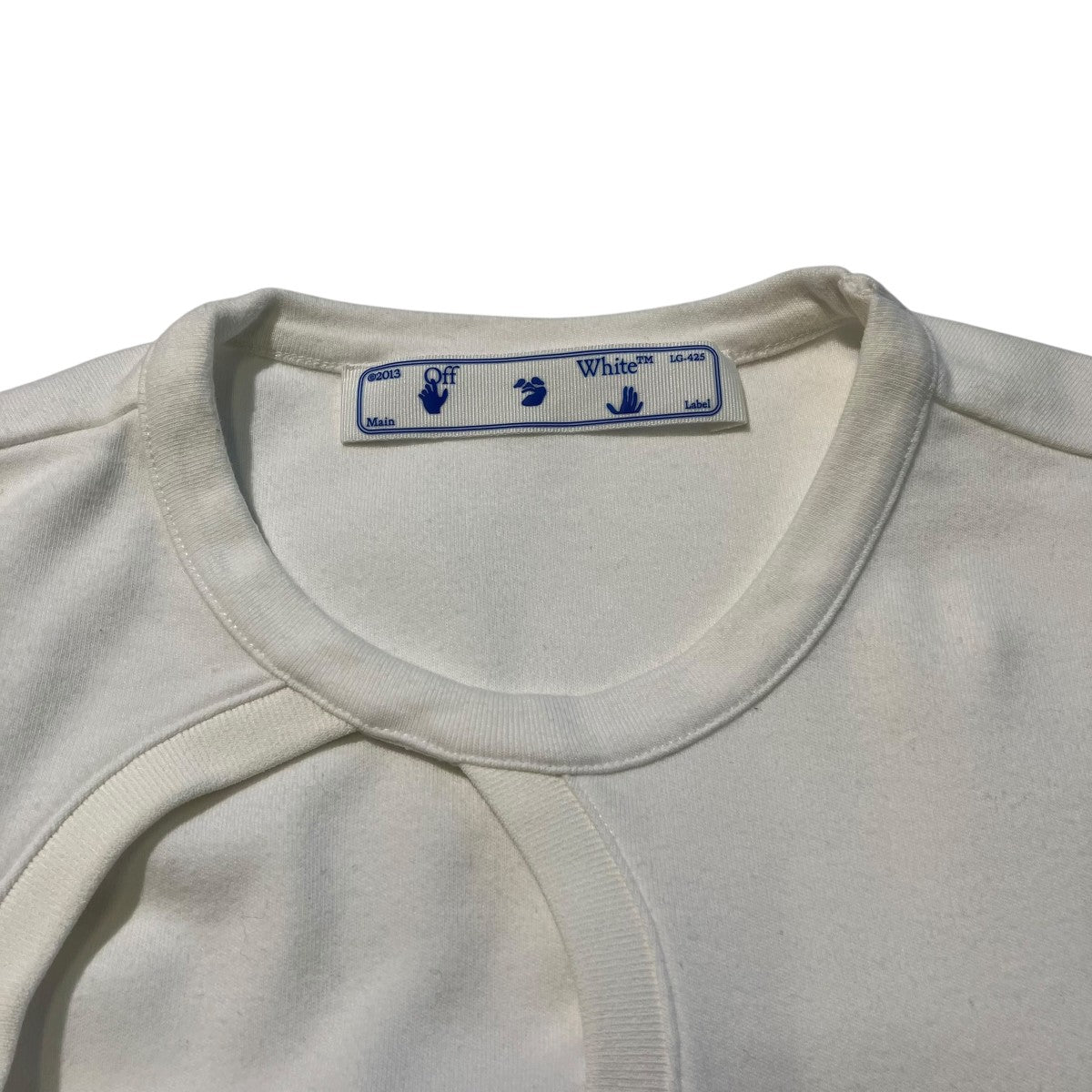 OFFWHITE カットアウト半袖TシャツOWAA078S20JER001 古着・中古-6枚目のアイテム画像
