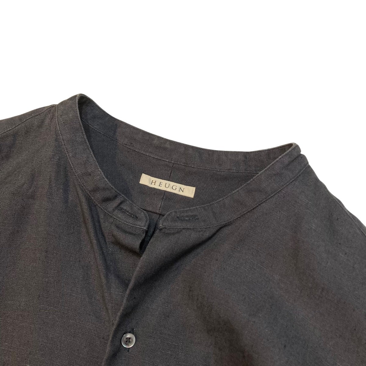 HEUGN(ユーゲン) for twelve Morris shirtバンドカラーシャツSHIRT 068