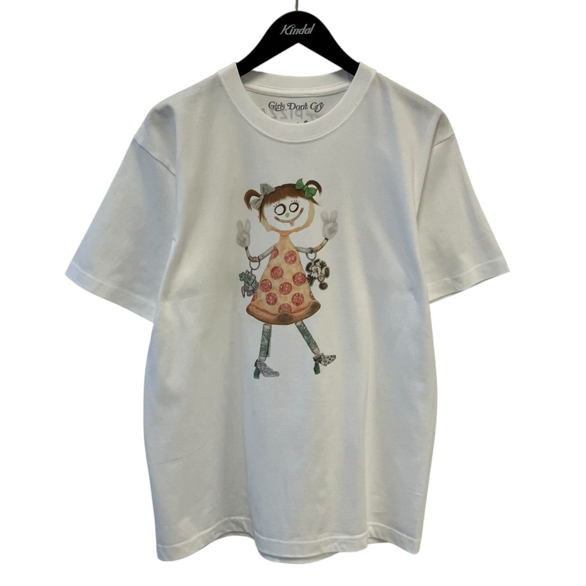 GIRLS DON’T CRY AUREL SCHMIDT Henry’s PIZZA TEETシャツ 古着・中古-1枚目のアイテム画像