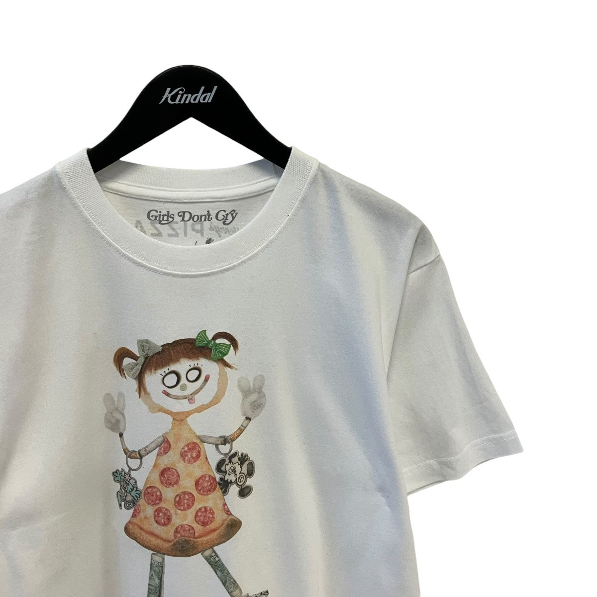 GIRLS DON’T CRY AUREL SCHMIDT Henry’s PIZZA TEETシャツ 古着・中古-3枚目のアイテム画像