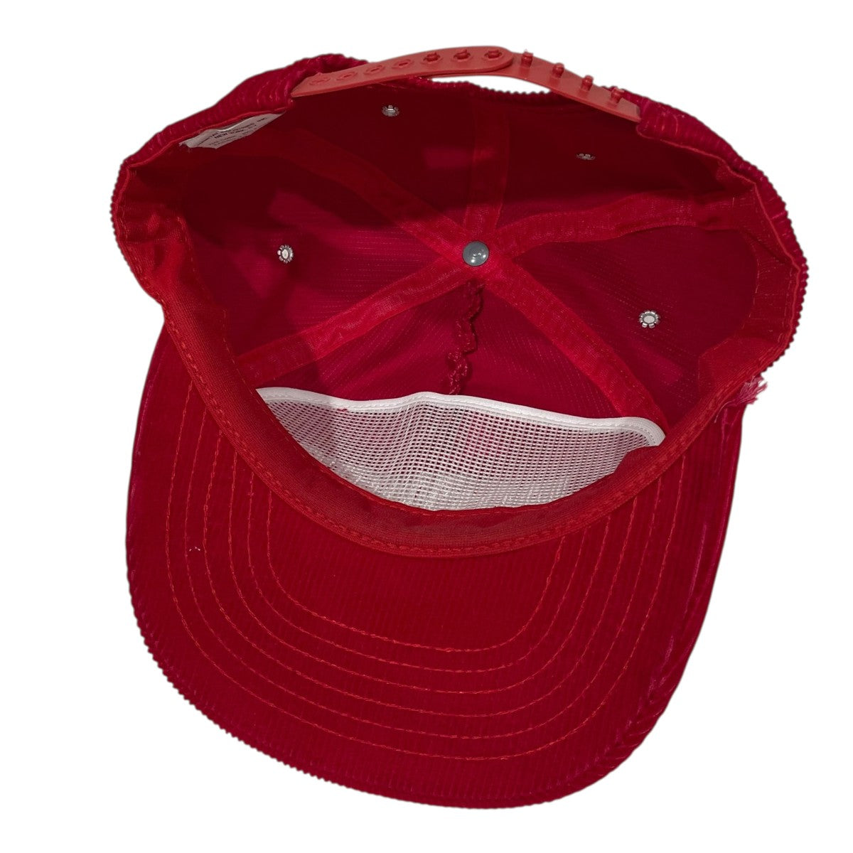 Marlboro(マルボロ) ロゴ刺繍コーデュロイキャップ レッド｜【公式