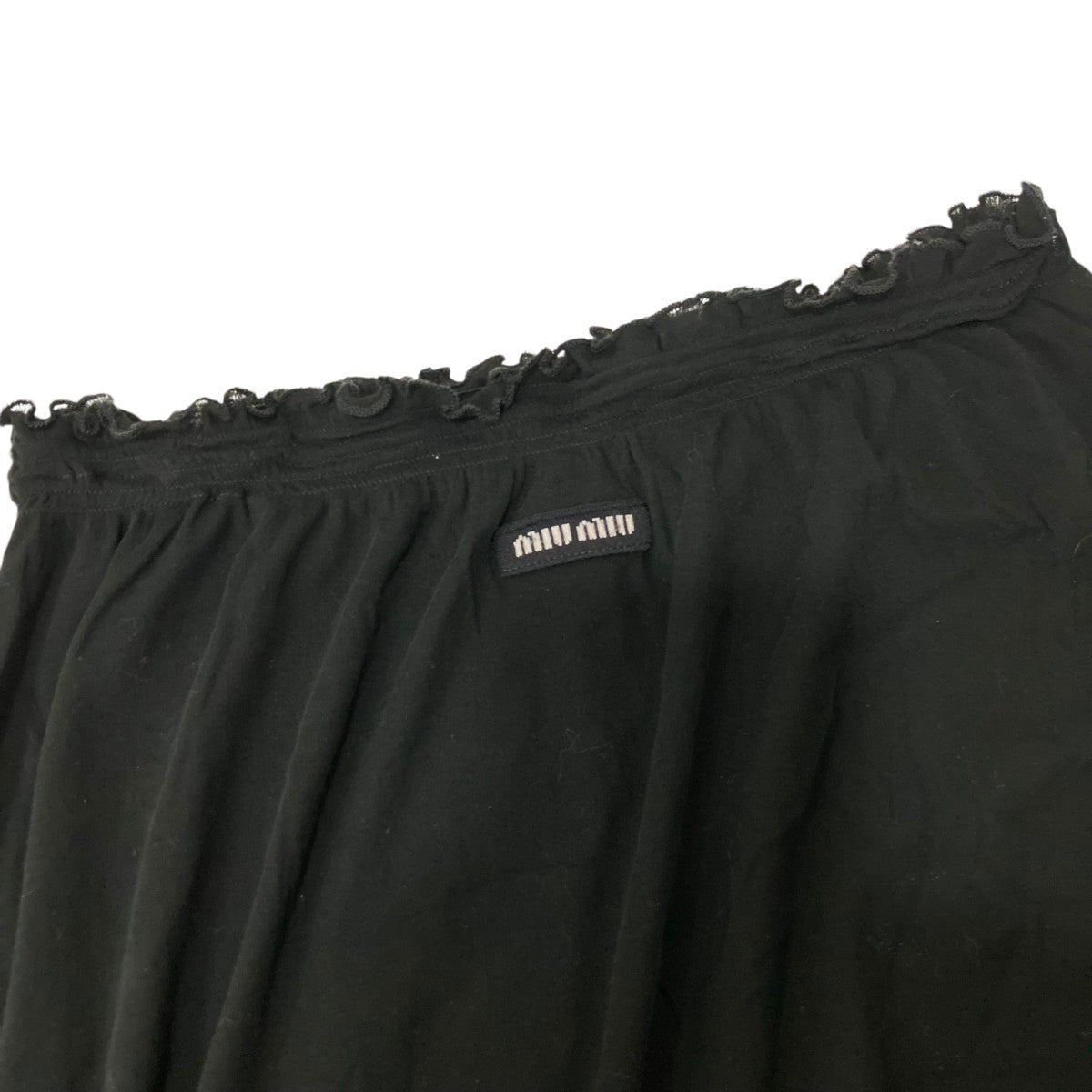 MIU MIU リブ編み ジャージー スカートスカートMJD192 古着・中古-3枚目のアイテム画像