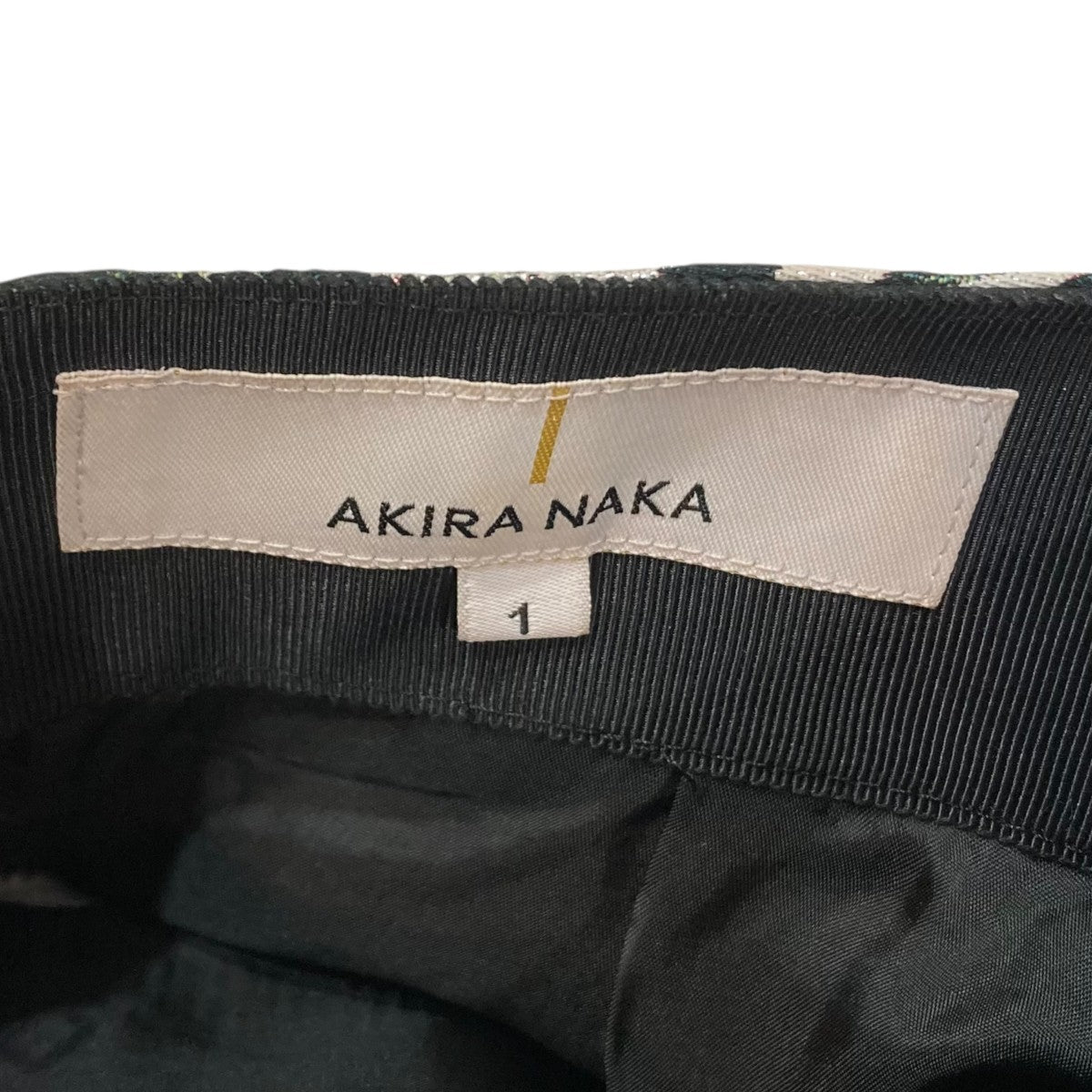 アキラナカ AKIRA NAKA スカート サイズ1 S - ベージュ×白 レディース 