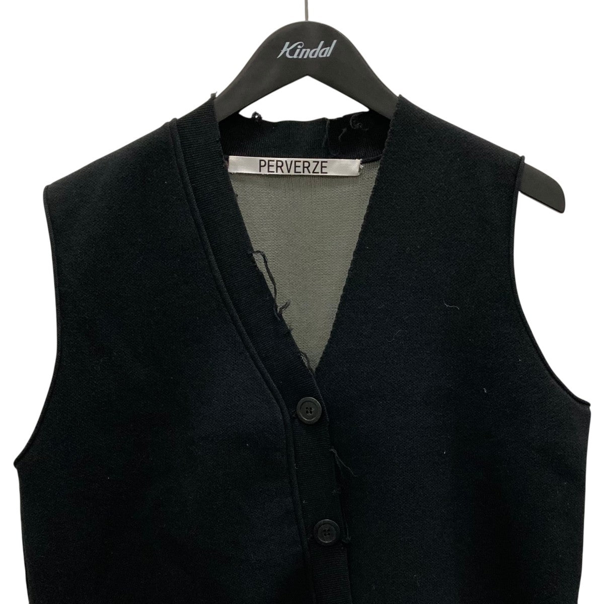 PERVERZE Slip Sleeveless Knitニットベスト0122010506 古着・中古-2枚目のアイテム画像