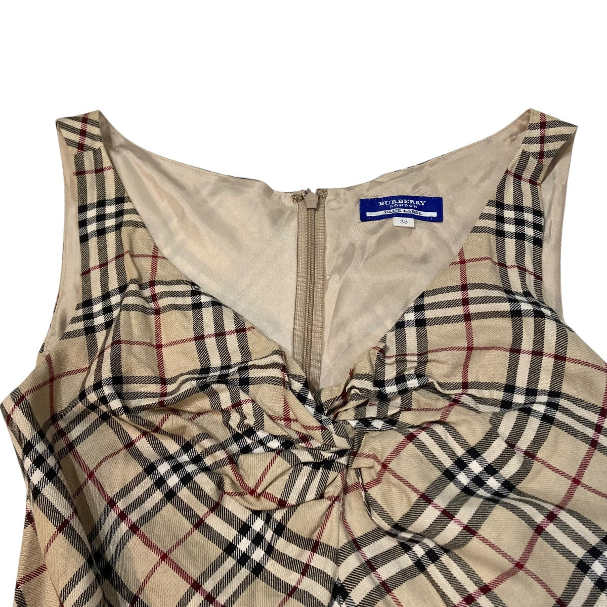 BURBERRY BLUE LABEL ノースリーブワンピースFM532-114 古着・中古-3枚目のアイテム画像