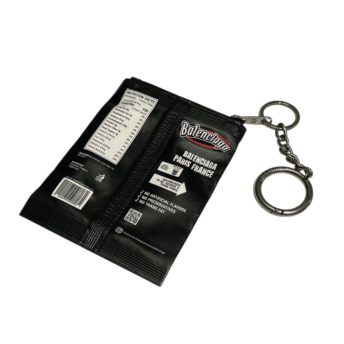 BALENCIAGA(バレンシアガ) CHIPSキーチャーム827767 827767 ブラック