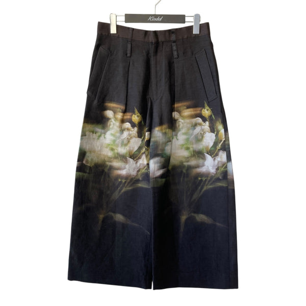 TAAKK(ターク) フラワーワイドトラウザーズタックパンツTA22SS-PT109