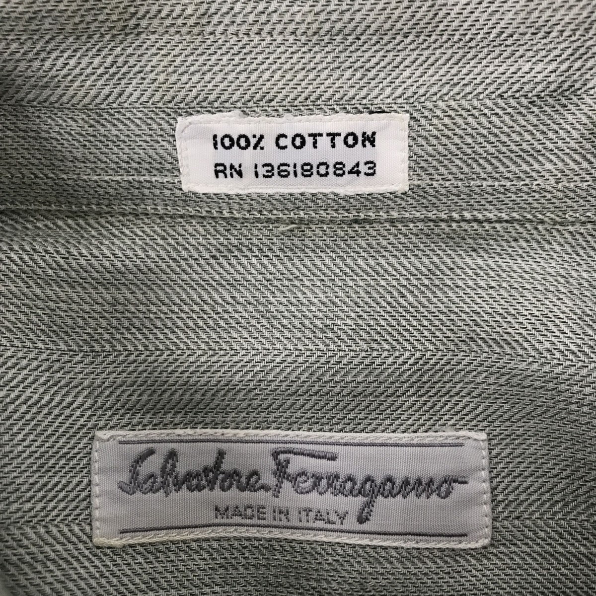Salvatore Ferragamo 長袖シャツ 古着・中古-3枚目のアイテム画像