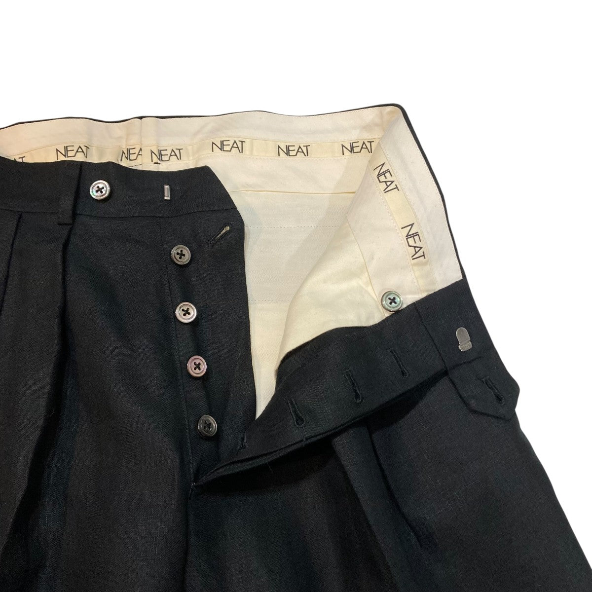 NEAT タックリネンパンツ 古着・中古-3枚目のアイテム画像