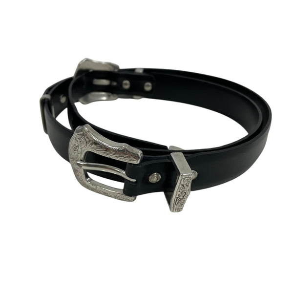 TOGA モチーフレザーベルト ブラック TOGA（トーガ）の「【TOGA(トーガ)】モチーフレザーベルト（ベルト