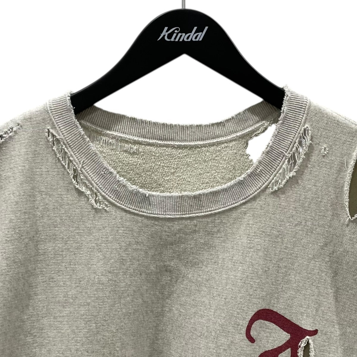 24SS 加工スウェットトレーナー CRASH SWEAT SHIRT クラッシュスウェットシャツ ANC-CT43