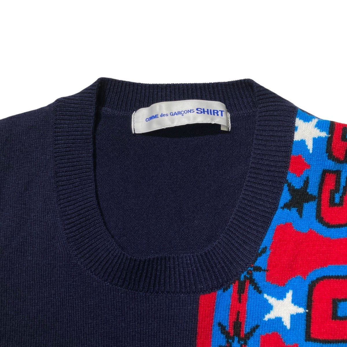 COMME des GARCONS SHIRT 薄地ニット 古着・中古-5枚目のアイテム画像
