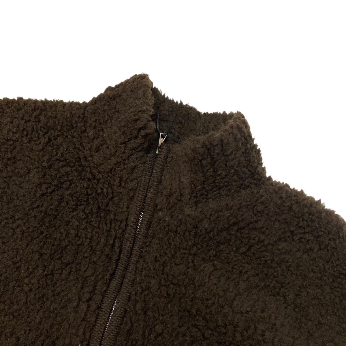 AURALEE MERINO WOOL BOA KNIT HALF ZIP P OフリースボアジャケットA24AP01WB 古着・中古-3枚目のアイテム画像