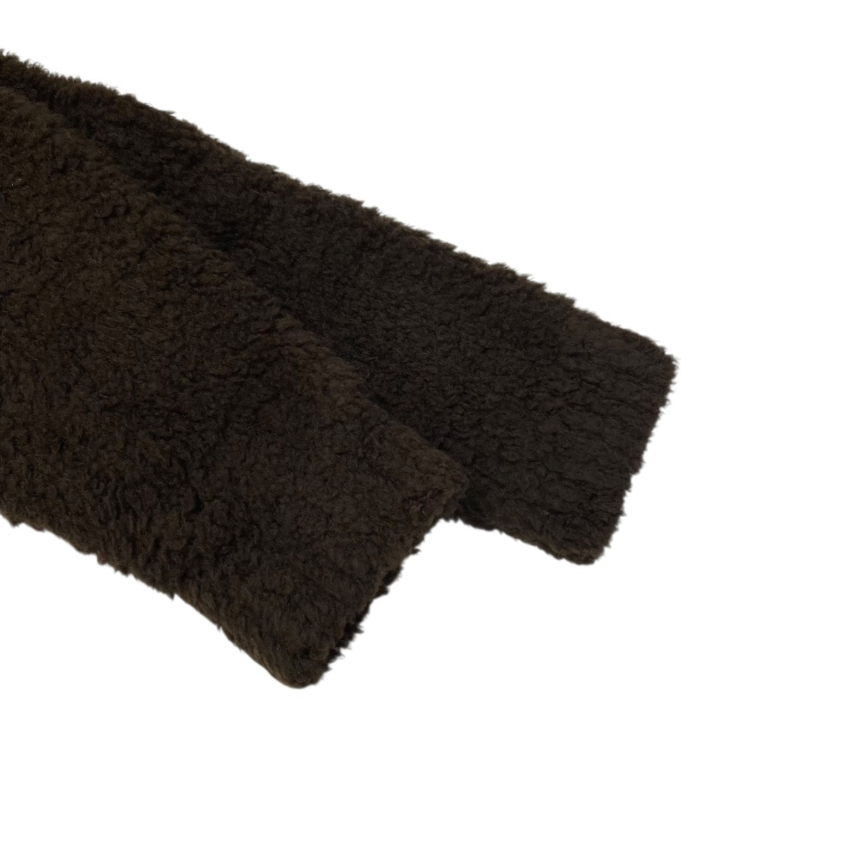 AURALEE MERINO WOOL BOA KNIT HALF ZIP P OフリースボアジャケットA24AP01WB 古着・中古-4枚目のアイテム画像