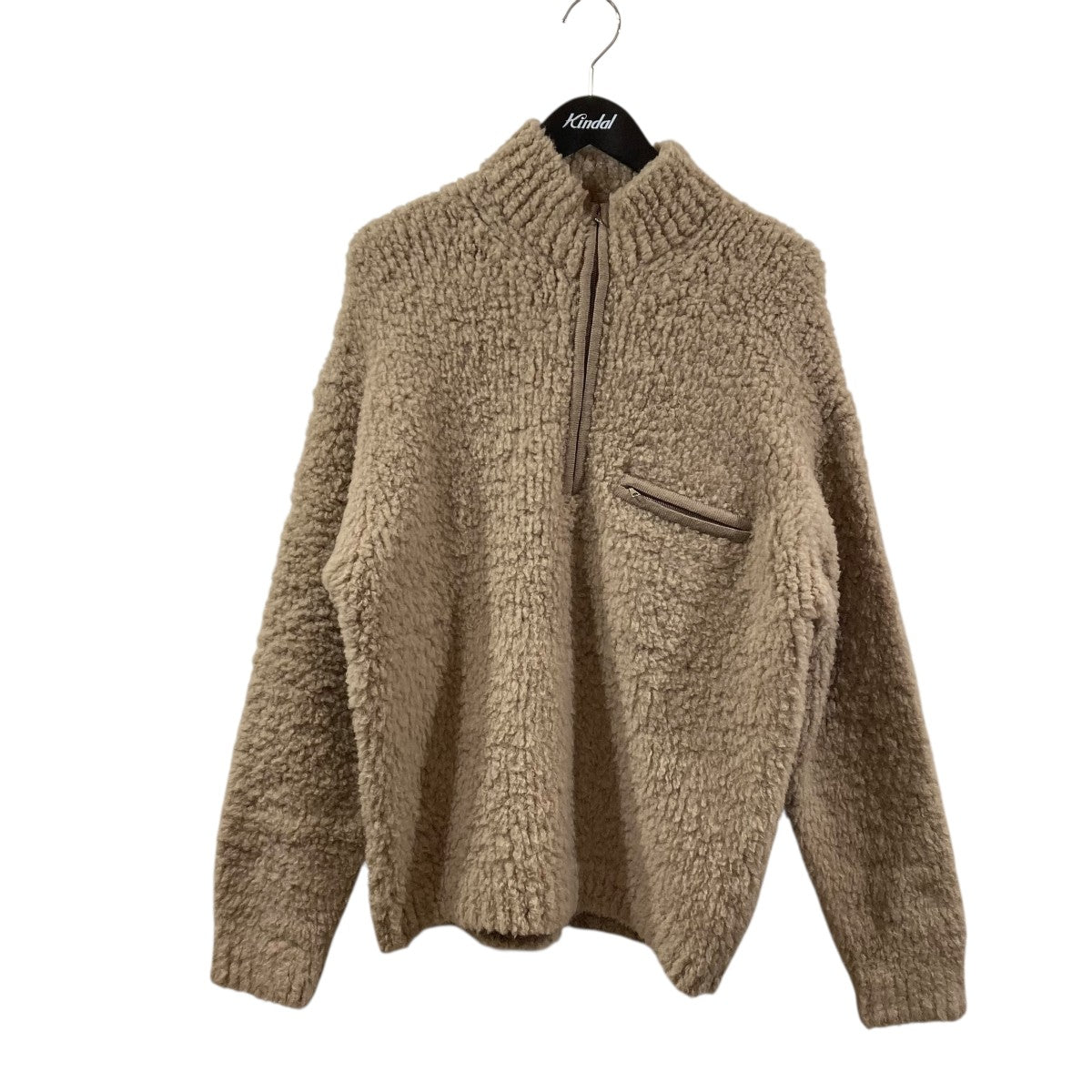 BOA KNIT HALF ZIP P O フリースボアジャケット A24AP01WB