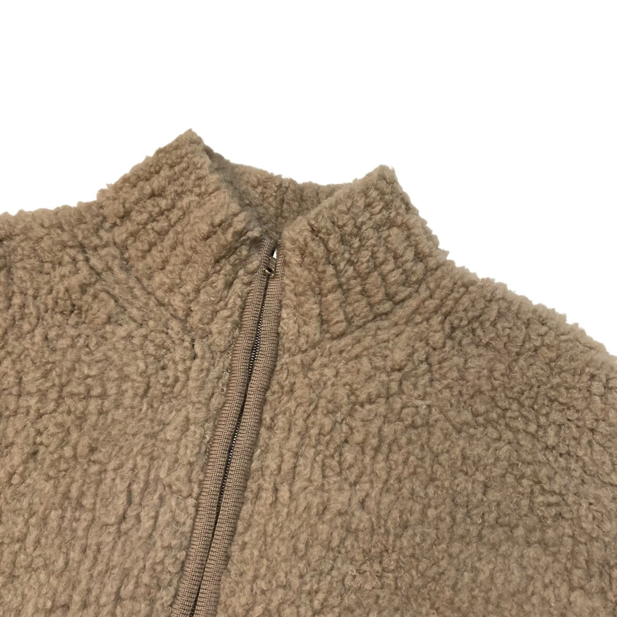 AURALEE BOA KNIT HALF ZIP P O フリースボアジャケット A24AP01WB 古着・中古-3枚目のアイテム画像