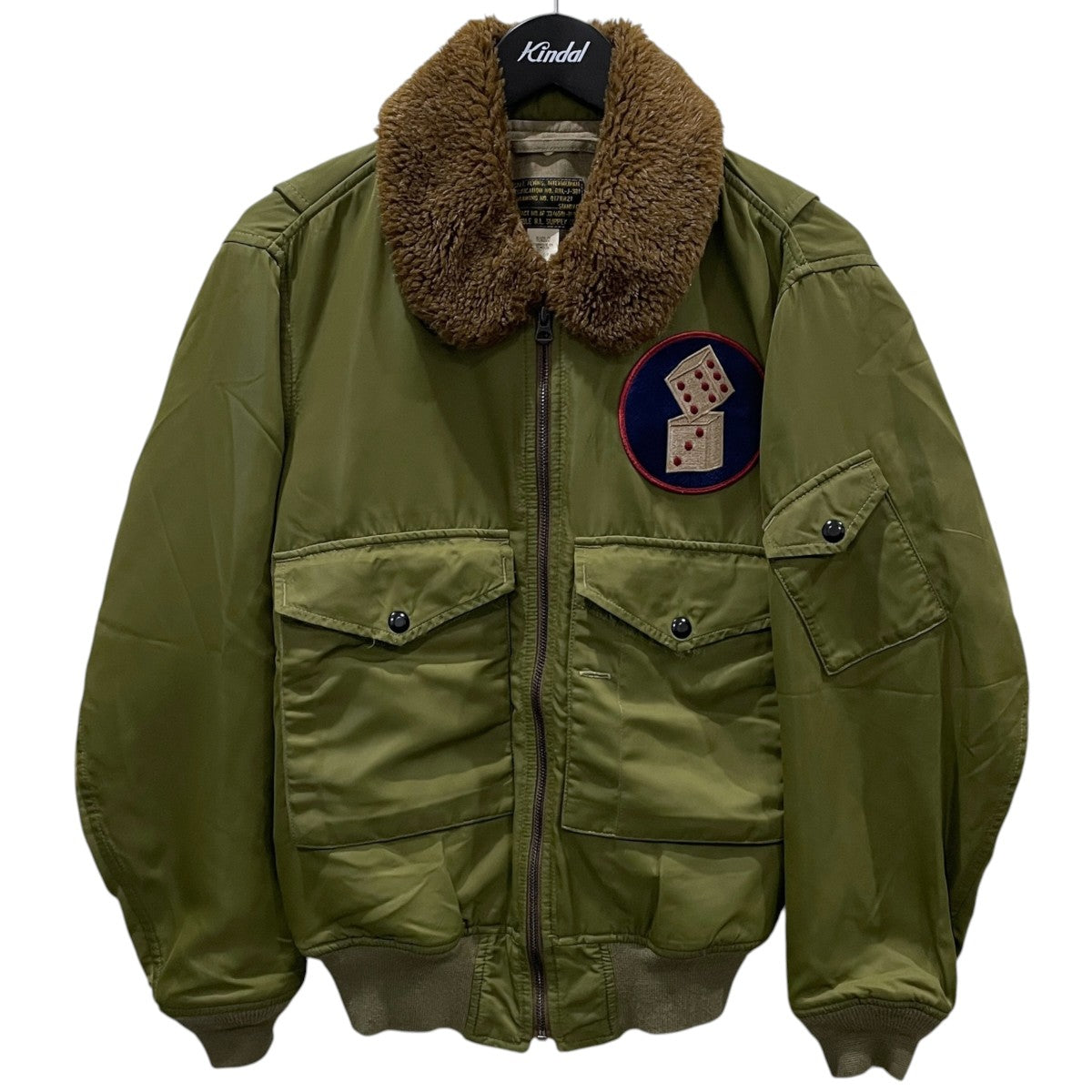 RRL ジップアップジャケット Twill Flight Jacket ツイルフライトジャケット 782857968001 古着・中古-1枚目のアイテム画像