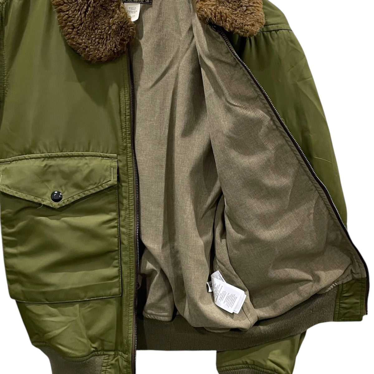 RRL ジップアップジャケット Twill Flight Jacket ツイルフライトジャケット 782857968001 古着・中古-3枚目のアイテム画像