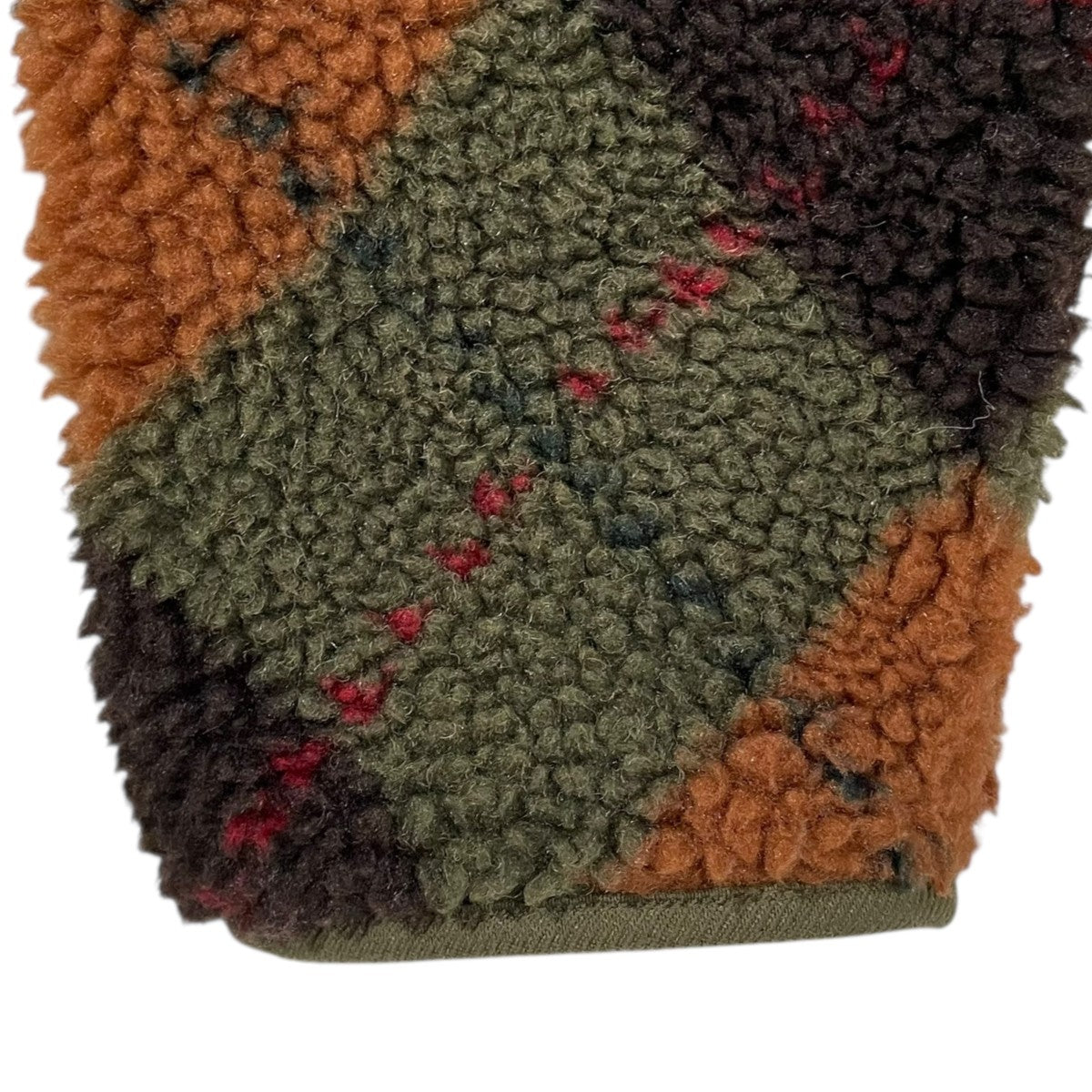 アーガイル柄ジップアップフリースジャケット Wool-blend Argyle Fleece Jacket ウールブレンド アーガイル フリースジャケット 782871347001