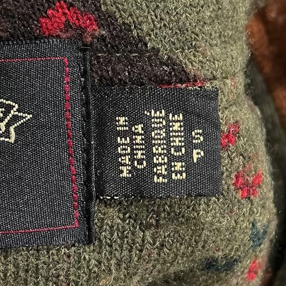 アーガイル柄ジップアップフリースジャケット Wool-blend Argyle Fleece Jacket ウールブレンド アーガイル フリースジャケット 782871347001