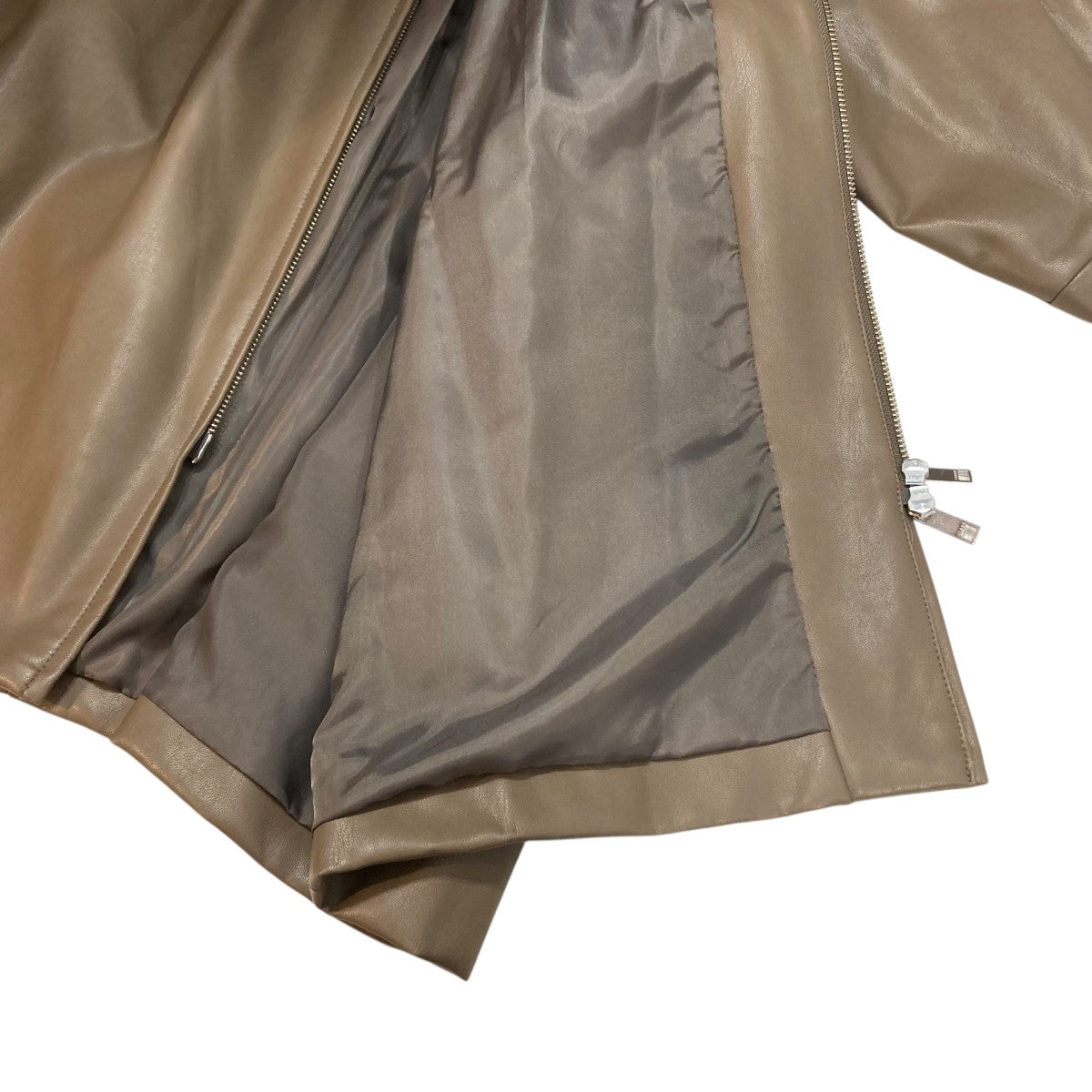 CLANE(クラネ) EGG FAKE LEATHER JACKETレザージャケット19104-0561