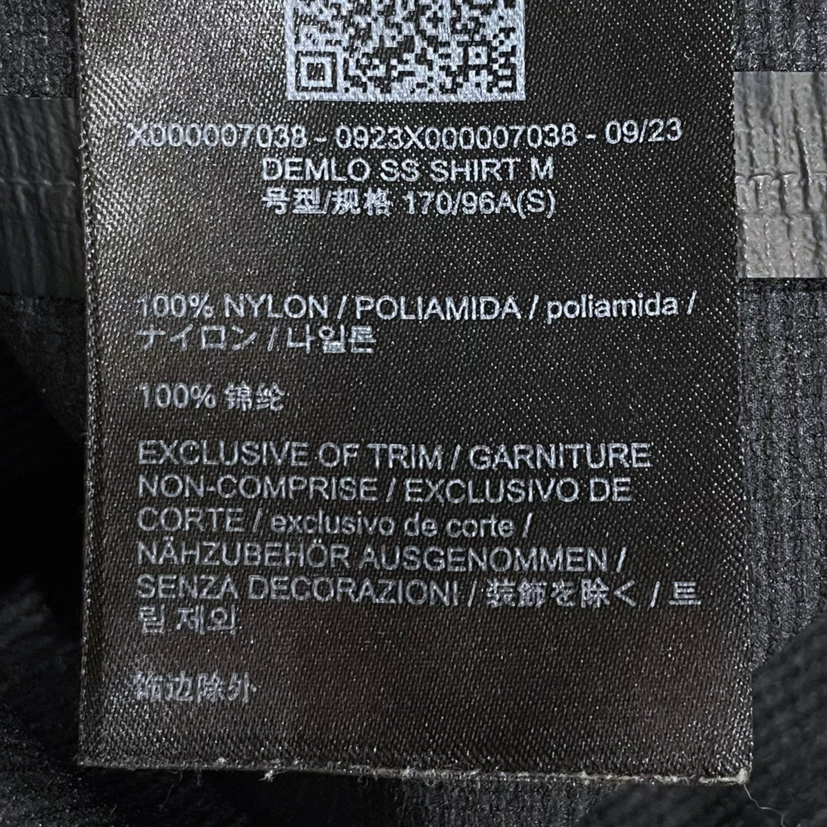 ARC’TERYX VEILANCE リップストップナイロン半袖シャツ DEMLO SS SHIRT Demlo SS Shirt デムロ ショートスリーブシャツ X000007038 古着・中古-9枚目のアイテム画像